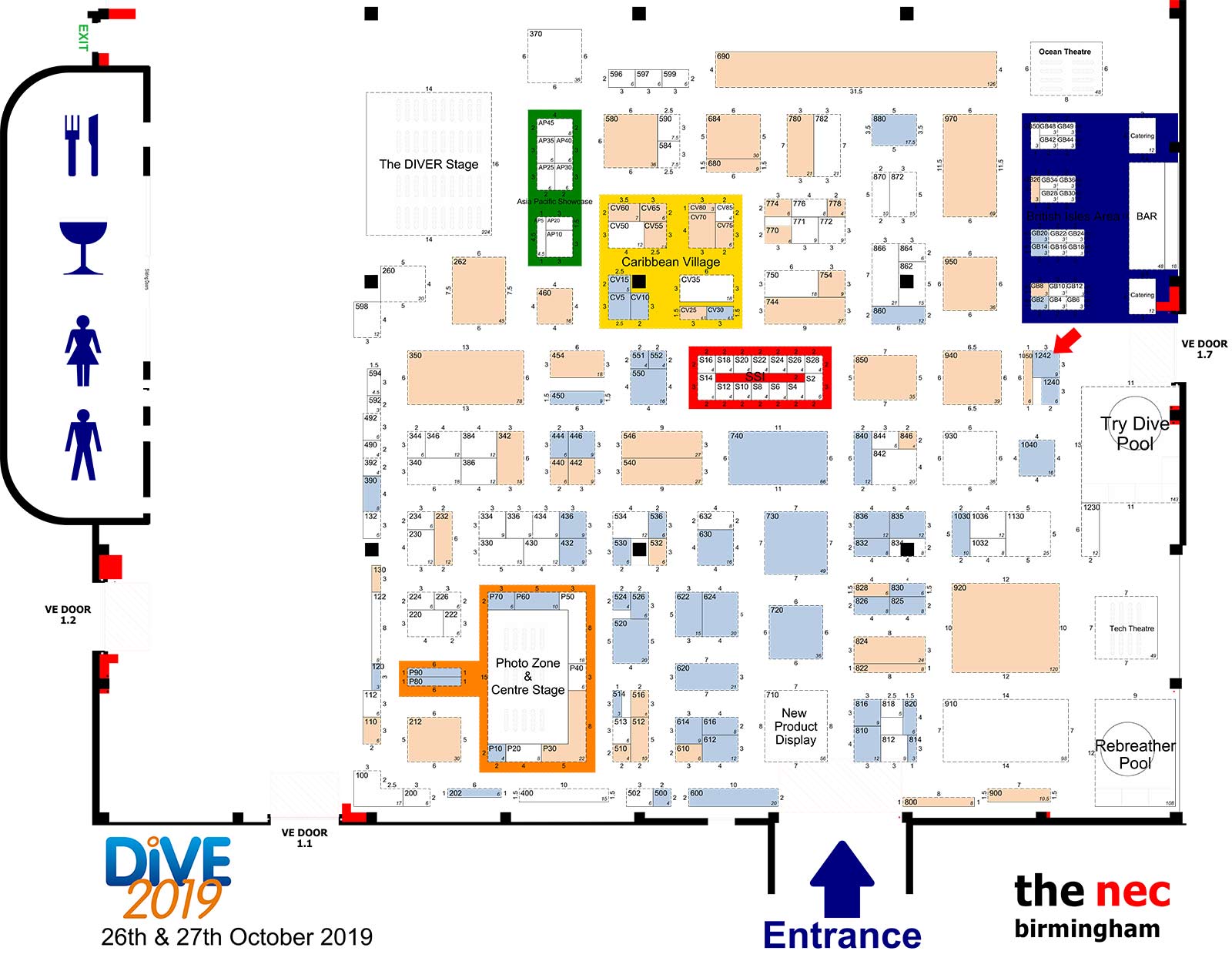 Dive 2019 Floor plan